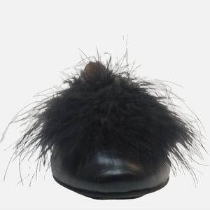 NiB Gentle Souls Kenneth Cole Portia Pom-Pom Leather Flats Sz 41/ 10M Ret: $175
